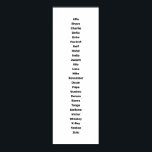 Póster El alfabeto fonético<br><div class="desc">Poster fonético de alfabeto - Diseño negro y blanco #6</div>