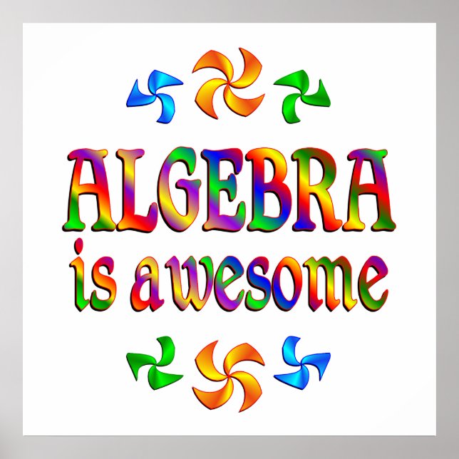 Póster El álgebra es alucinante (Frente)