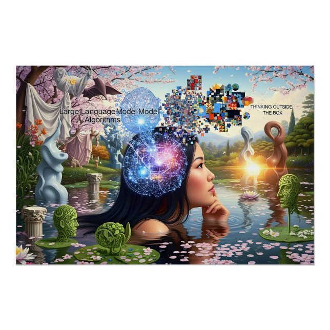 Póster "El algoritmo de los sueños" - Un retrato digital (Anverso)