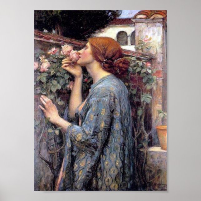 Póster El alma de la huella Rosa (Frente)