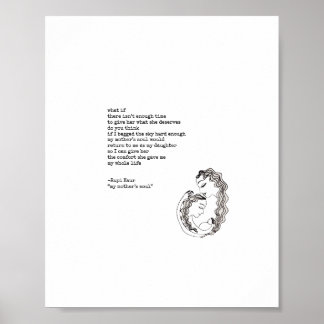 Póster El alma de mi madre por Rupi Kaur