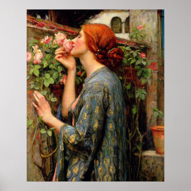 Póster El alma del Rosa - John William Waterhouse (Frente)