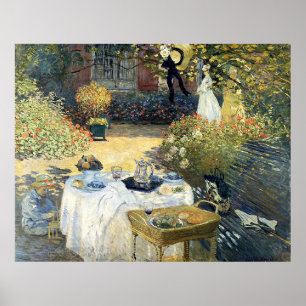 Póster El almuerzo Claude Monet