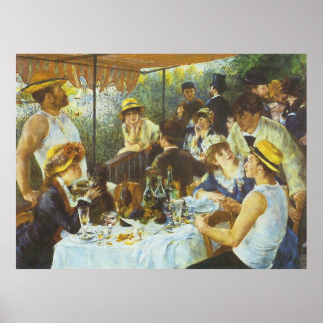Póster El almuerzo, de Pierre-Auguste Renoir (Frente)