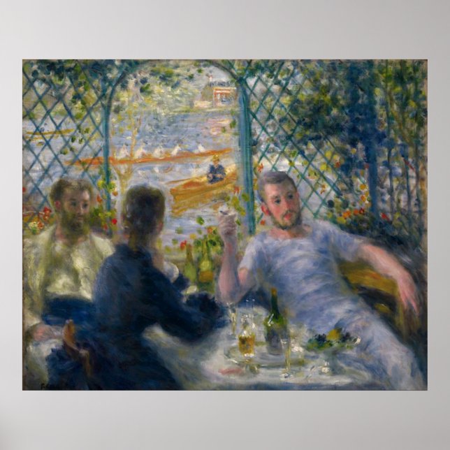 Póster El almuerzo de Rower por Pierre-Auguste Renoir (Frente)