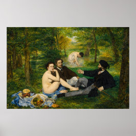 Póster El almuerzo sobre la hierba de Edouard Manet