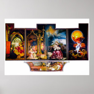 Póster El Altar de Mathis Gothart Grünewald