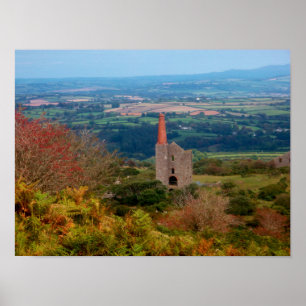 Póster El alto en amarra Bodmin amarra Cornualles