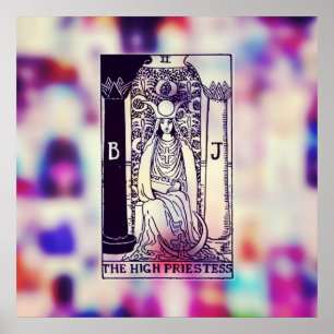 Póster El alto poster de la carta de tarot de la