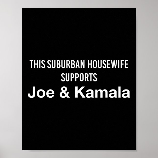 Póster El ama de casa Joe Biden Kamala Harris (Frente)