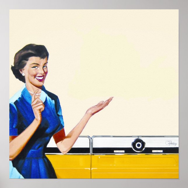 Póster El ama de casa y el New Washer (Frente)