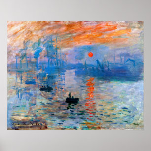 Póster El amanecer de Claude Monet