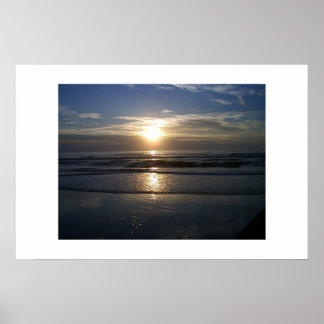 Póster El amanecer en la playa