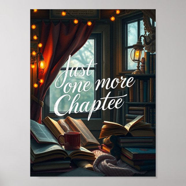 Póster El amante del libro - Poster de rincón de lectura (Frente)