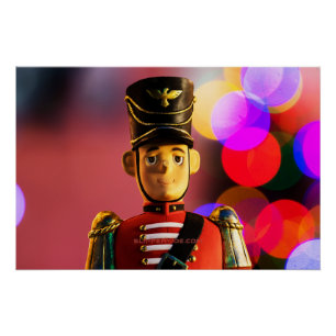 Póster El amigo soldadito de juguete clásico de Navidad d