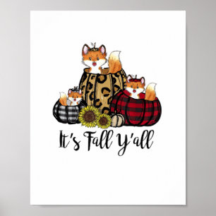 Póster El amor animal del día de gracias por Fox es Fall