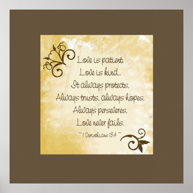 Póster El amor antiguo es paciente (Frente)