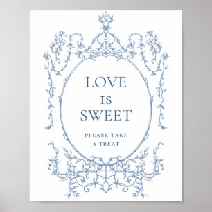 Póster El amor bucólico azul dulce de la orquesta victori