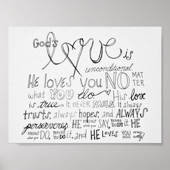 Póster El amor de Dios (Frente)