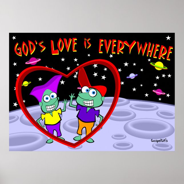 Póster El amor de Dios está por todas partes (Frente)