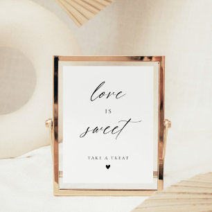 Póster El Amor De La Escritura Moderna Y Elegante Es Favo