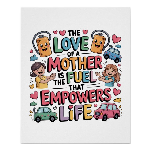 Póster El amor de madre es el combustible que potencia la (Anverso)