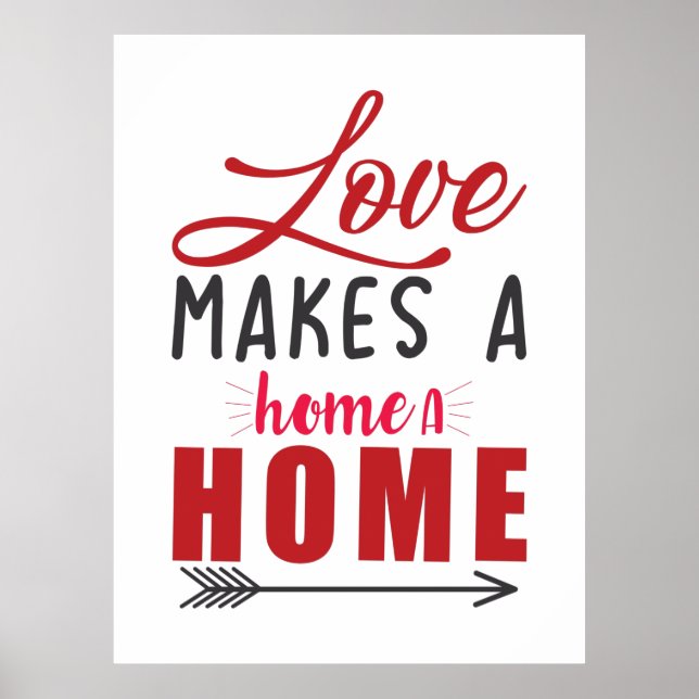Póster El amor de pareja hace un hogar (Frente)