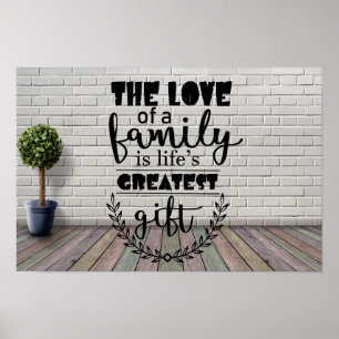 Póster El amor de una familia es el mayor regalo de la vi