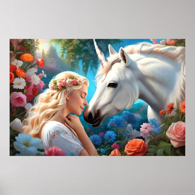 Póster El amor de una princesa por su unicornio (Frente)
