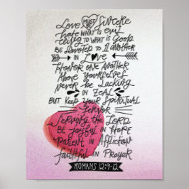 Póster El amor debe ser sincera, la Biblia de San Valentí