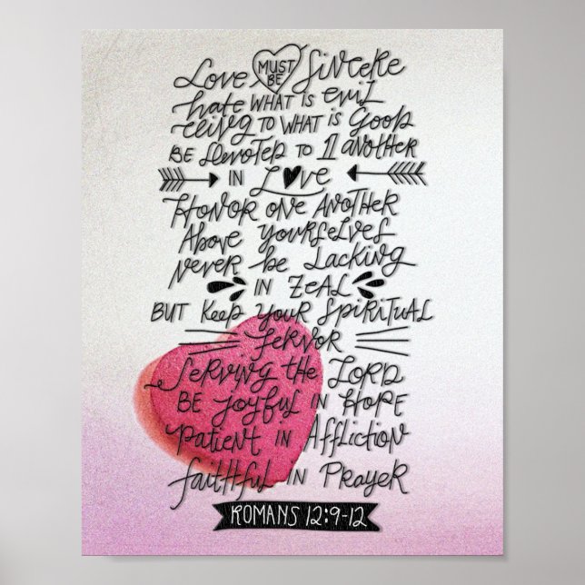 Póster El amor debe ser sincera, la Biblia de San Valentí (Frente)