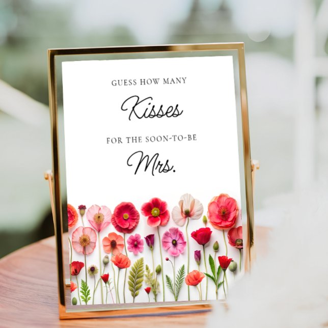 Póster El amor en flor de flores silvestres ¿cuántos beso (Subido por el creador)