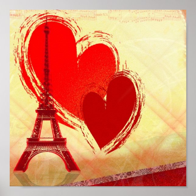 Póster El amor en París (Frente)