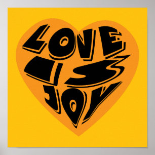Póster El amor es alegría