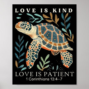 Póster El amor es amable El amor es paciente 1 Corintios