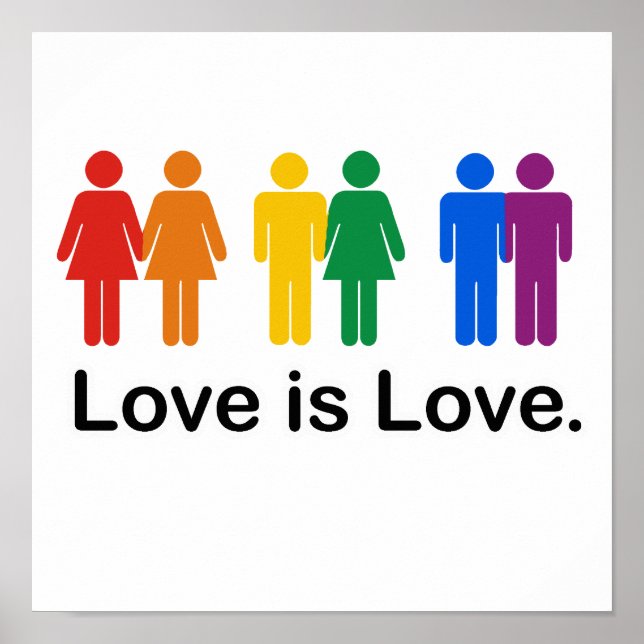 Póster El amor es amor. (Frente)