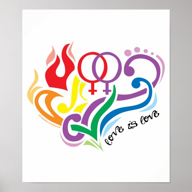 Póster El amor es amor: Lesbiana (Frente)