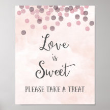 El amor es dulce Boda Poster Imprimir