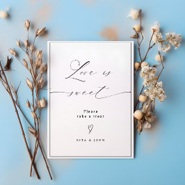 Póster El amor es dulce dulce dulce dulce dulce Boda Rótu