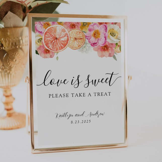 Póster El amor es dulce, por favor, tómate un Rótulo (Subido por el creador)