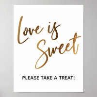 El amor es dulce, simple Rótulo de tipografía de o