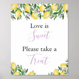 Póster El amor es dulce, toma un detalle para la despedid