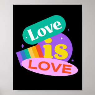 Póster El amor es el amor. LGTB+Orgullo.