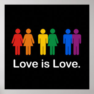 PÓSTER EL AMOR ES EL AMOR NEGRO