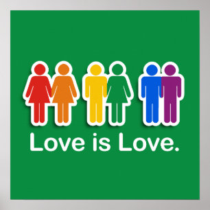 PÓSTER EL AMOR ES EL AMOR VERDE