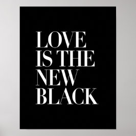 PÓSTER EL AMOR ES EL NUEVO NEGRO
