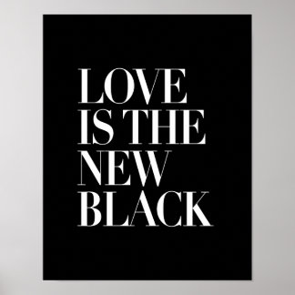 PÓSTER EL AMOR ES EL NUEVO NEGRO