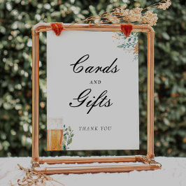 Póster El amor es fabricar tarjetas regalos Rótulo de duc