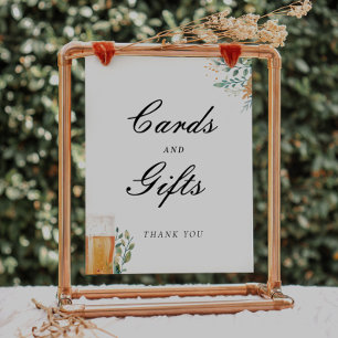 Póster El amor es fabricar tarjetas regalos Rótulo de duc