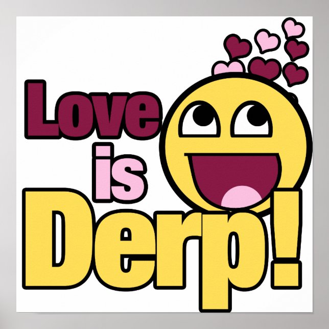 Póster El amor es Herp Derp (Frente)